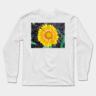 Orange & Yellow Daisy Long Sleeve T-Shirt